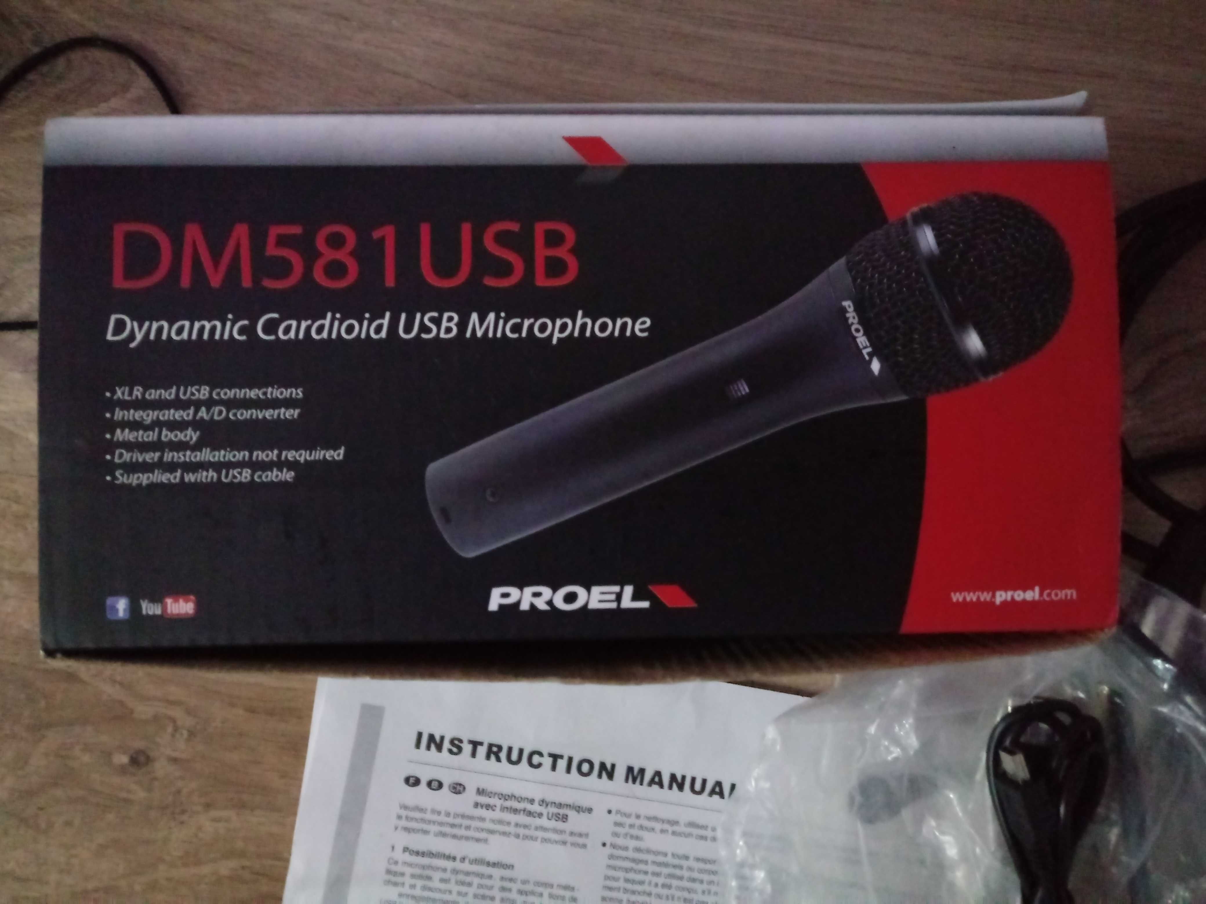 Mikrofon dynamiczny Proel DM581USB
