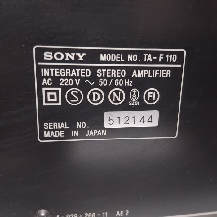 SONY amplificador TA-F110