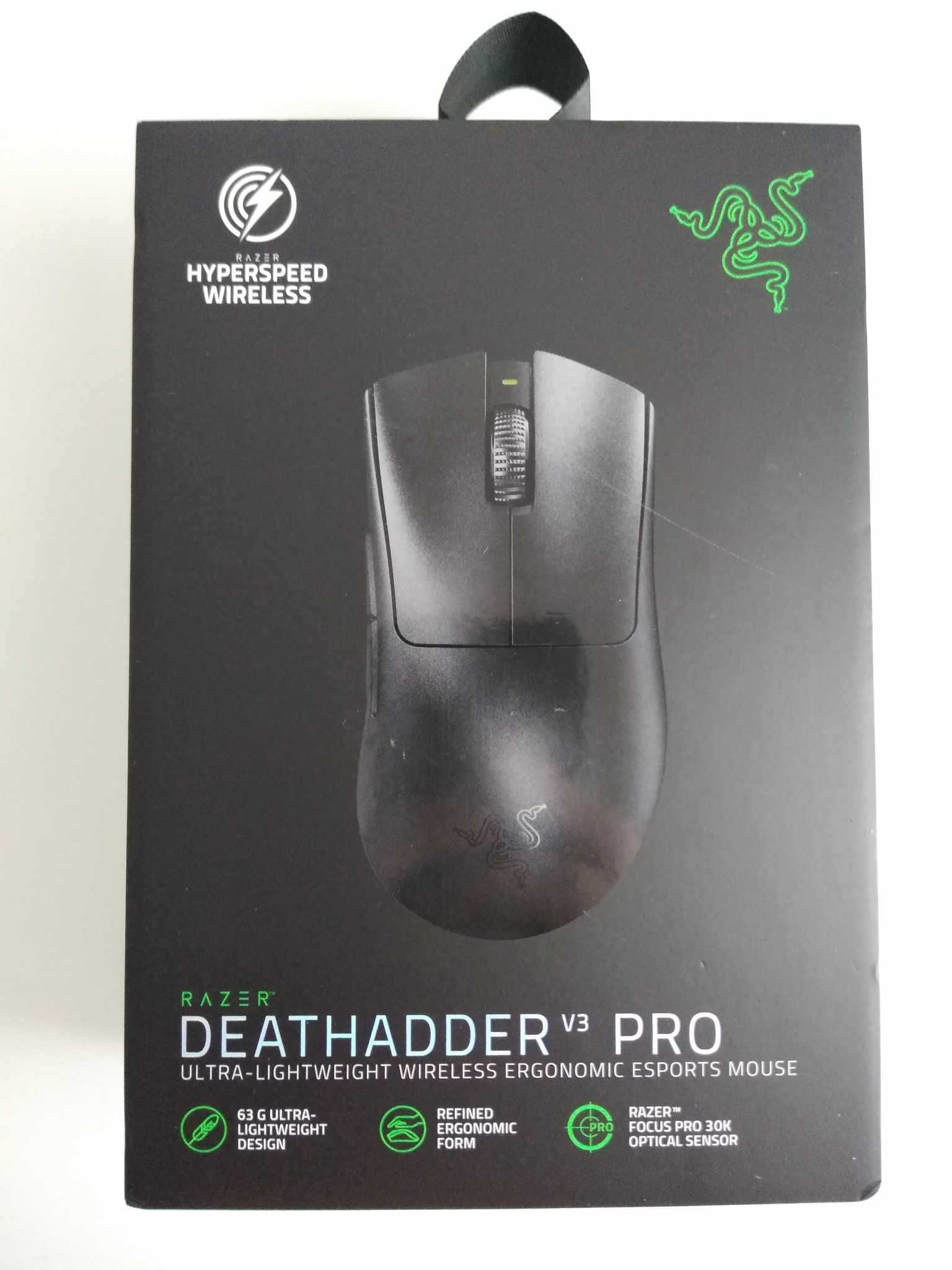 Myszka Razer Deathadder V3 Pro Czarna, Bezprzewodowa