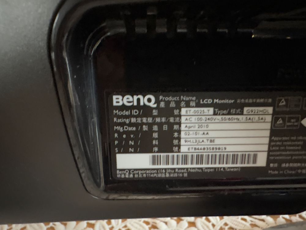 Monitor do komputera BENQ
