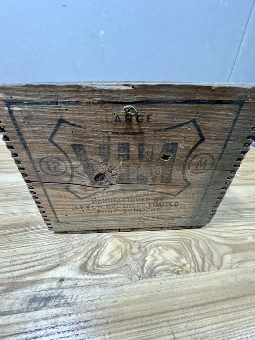 Skrzynia drewniana mydło VIM manufactured Lever Brothers 1911 /1914