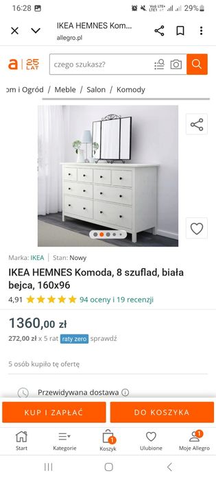 Komoda ikea  hemnes