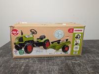 Falk DUŻY traktor na pedały CLAAS + Przyczepa XL