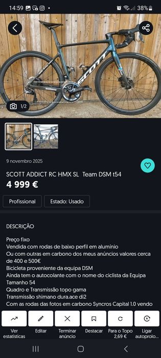 Scott Addict RC HMX SL team Dsm t54