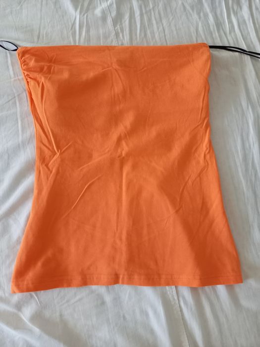 Pomarańczowy top opaska H&M
