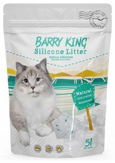 Antybakteryjny żwirek silikonowy dla kota usuwa zapachy Barry King 5L
