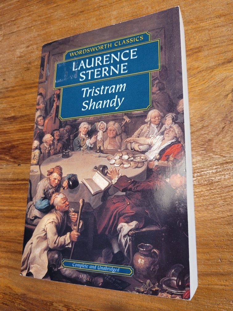 Książka Laurence Sterne "Tristram Shandy" po angielsku