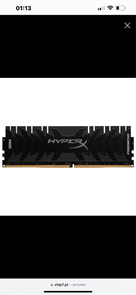 Hyperx 16gb DDR4 3200MHZ Predator 1x16