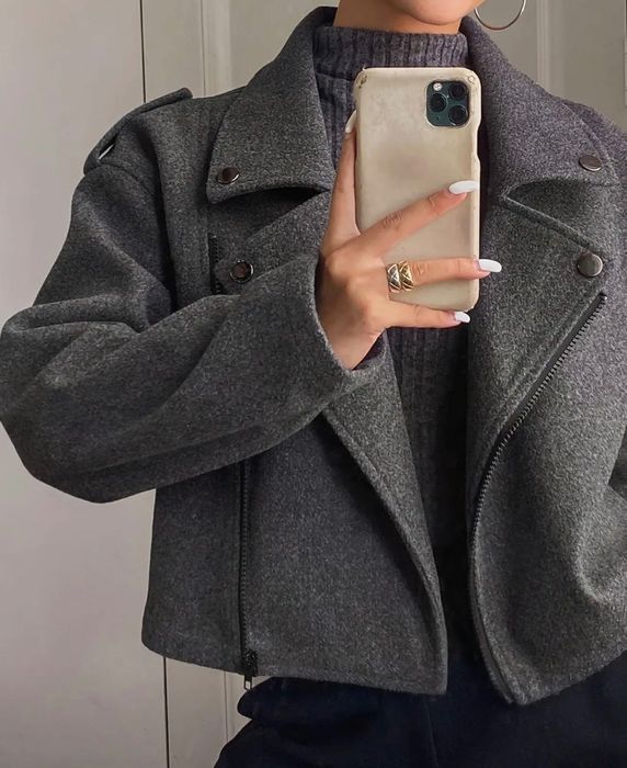 Nowa kurtka damska na zamek ramoneska oversized XL