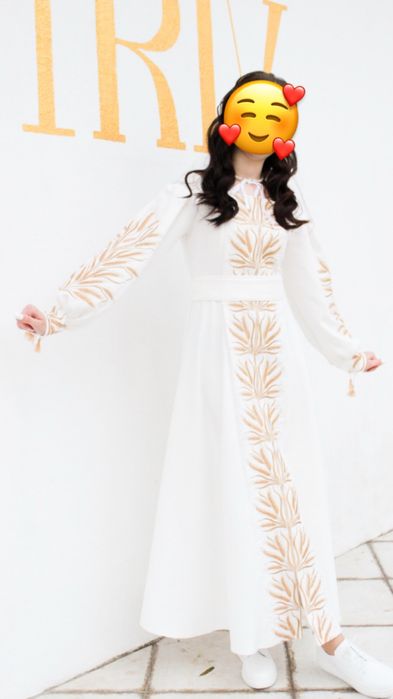 Сукня вишиванка біла. Прокат сукні. Оренда сукні.  Продаж