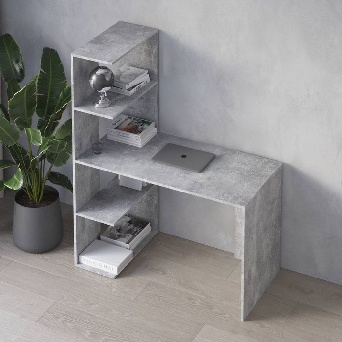 Стіл з полицями ліворуч