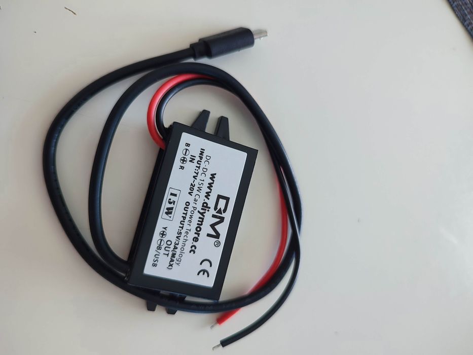 Carregador micro USB carro mota