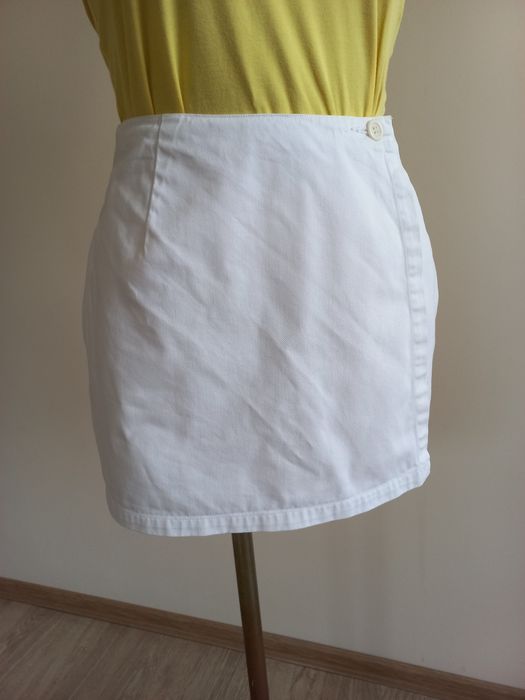 Białe spódnicospodenki damskie 100% bawełna J. CREW