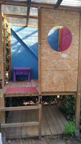 Ogrodowy domek drewniany dla dzieci