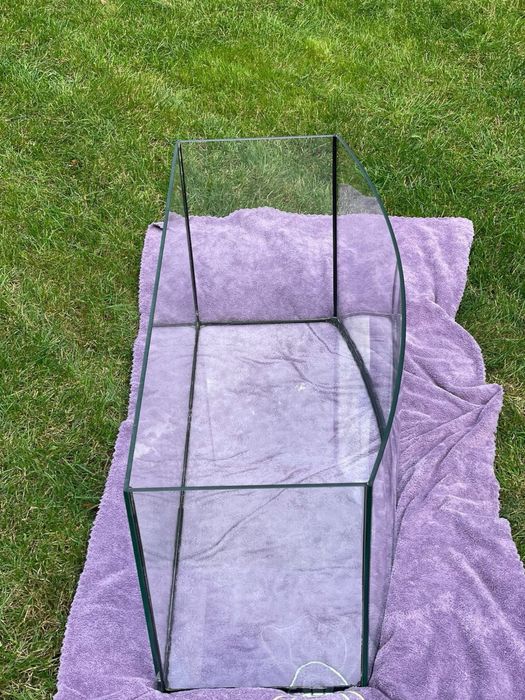 Duże szklane terrarium/akwarium 80x28x40cm - dla gryzoni