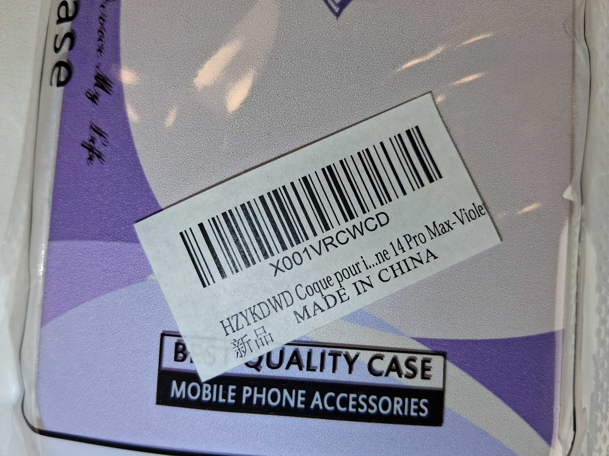 E185 Fioletowe Etui Protective Case do iPhone 14 Pro Max