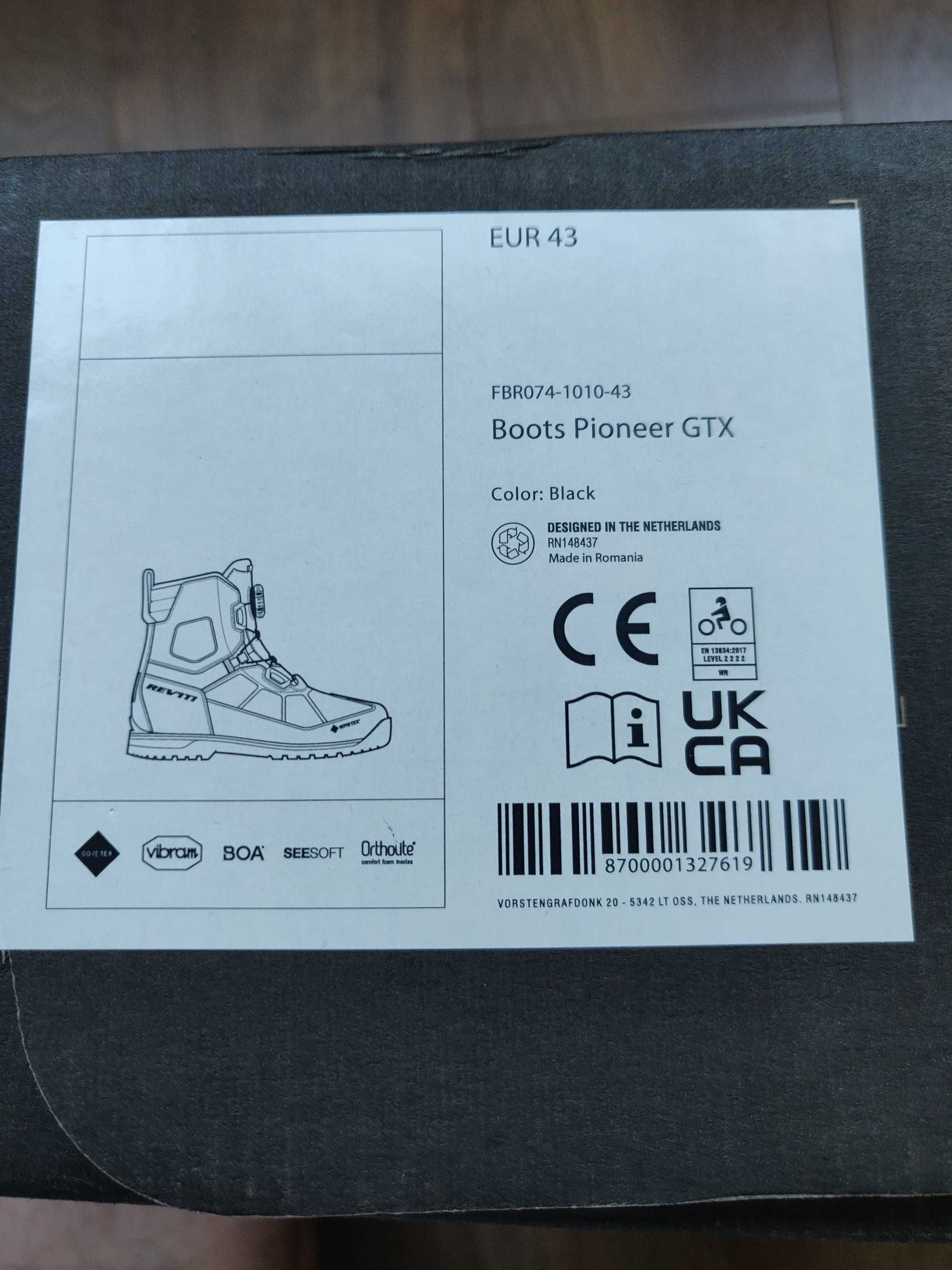 Моточеревики Revit Boots Pioneer GTX, чоловічі, розмір 42(EUR43), нові