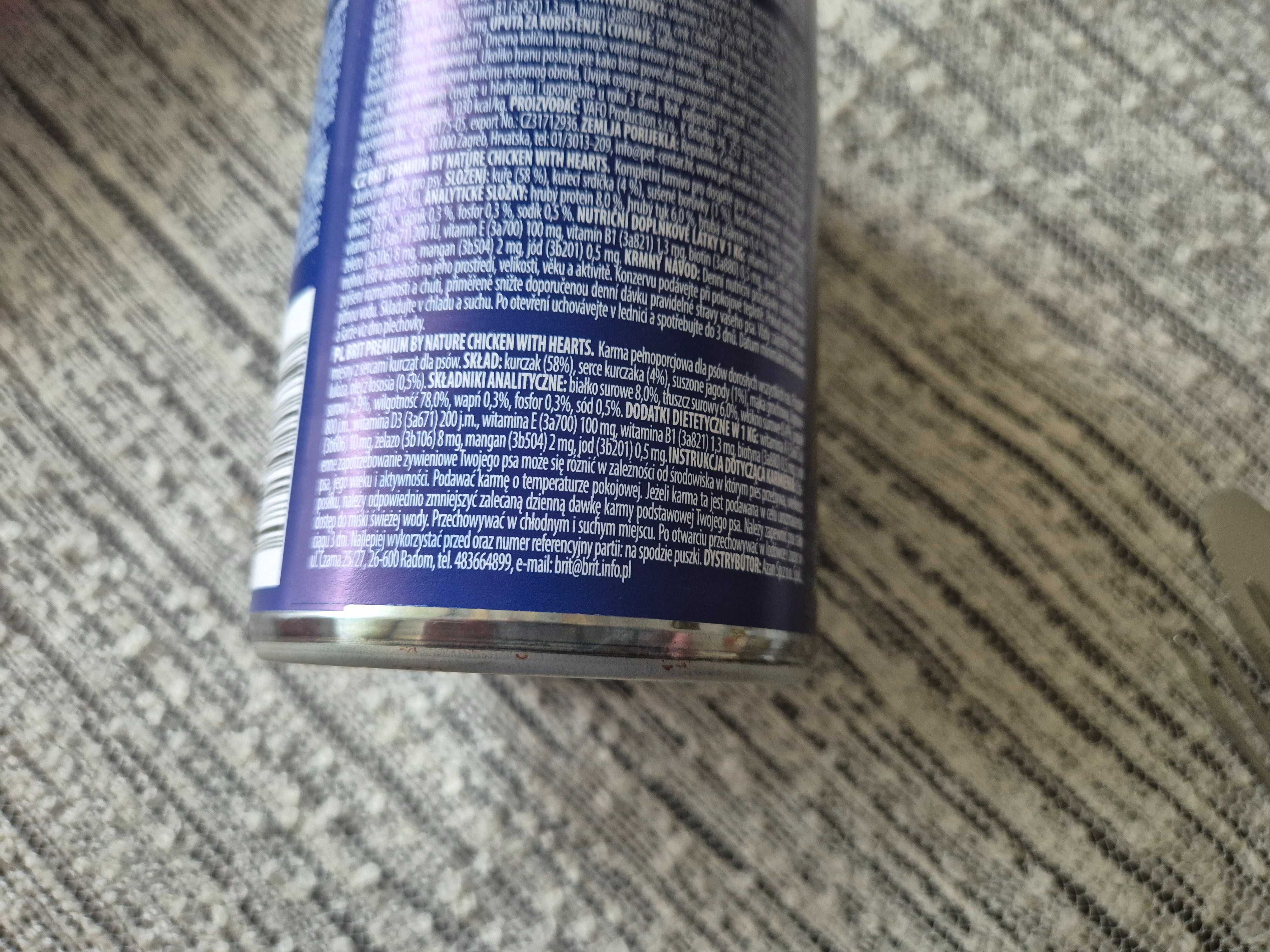 Mokra karma dla psa Brit Premium, kurczak 400 g x 6