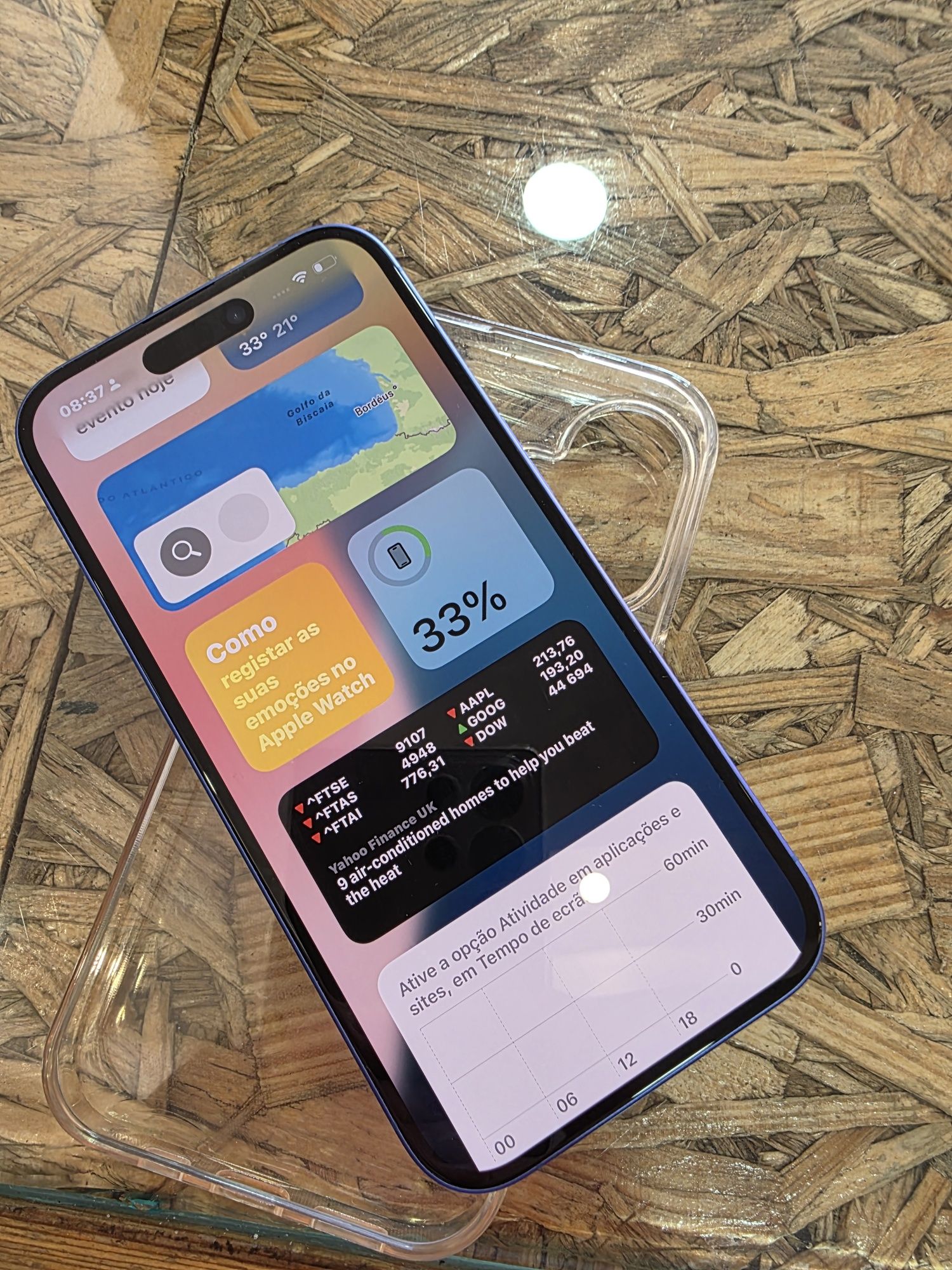 Iphone 16 azul novo