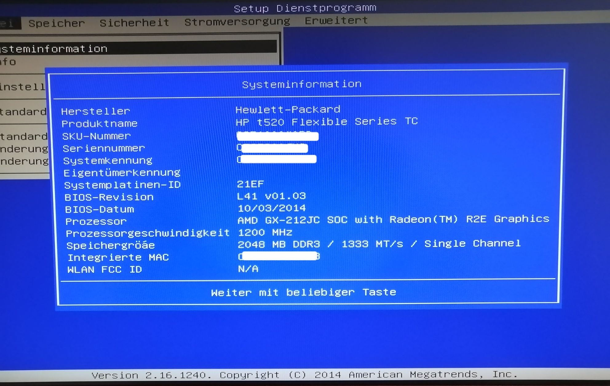 Komputer Hp t520 2x1.2 GHz