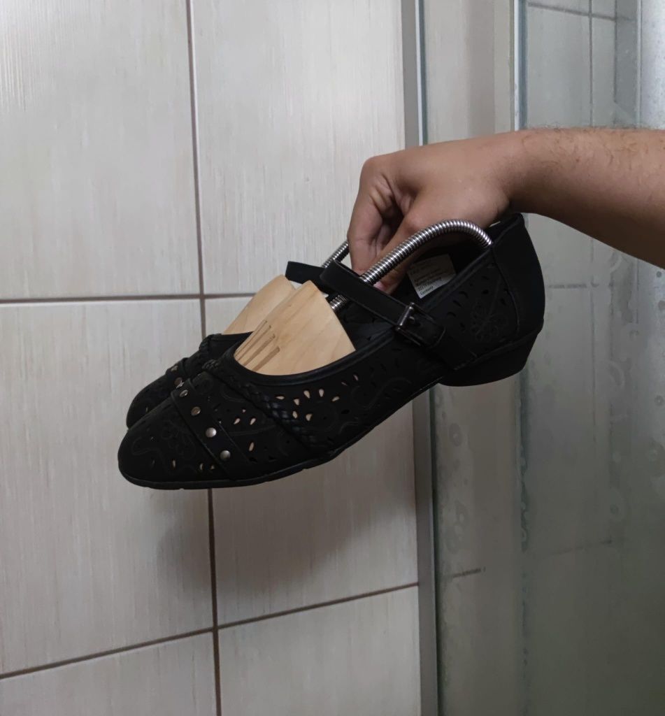 Buty obuwie 42 City Walk  mokasyny czarne czarne włoskie letnie premiu