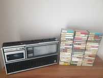 Radiomagnetofon Grundig C 8000 w komplecie z kasetami magnetowonowymi