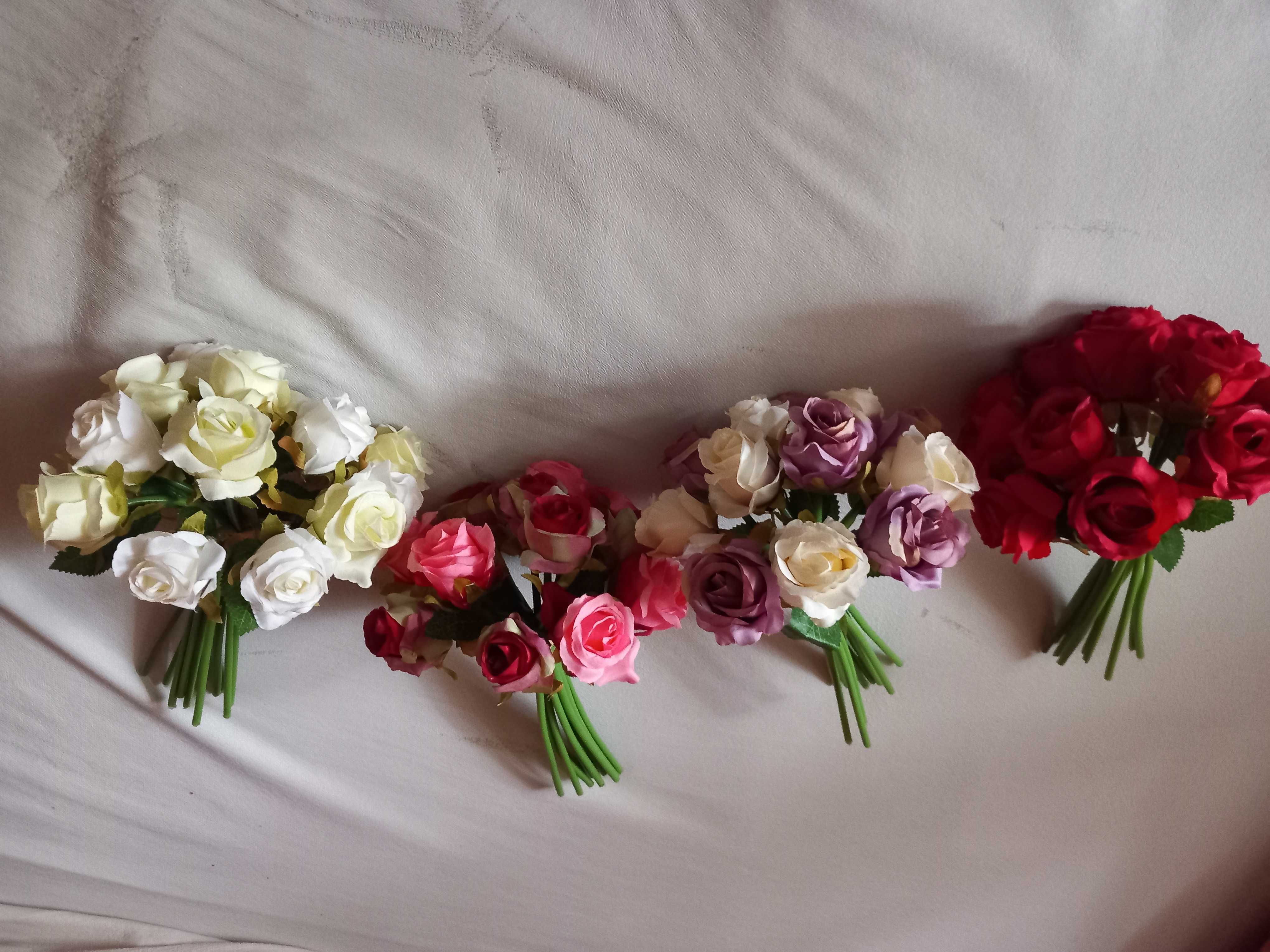 Kwiaty sztuczne, bukiet  róż.