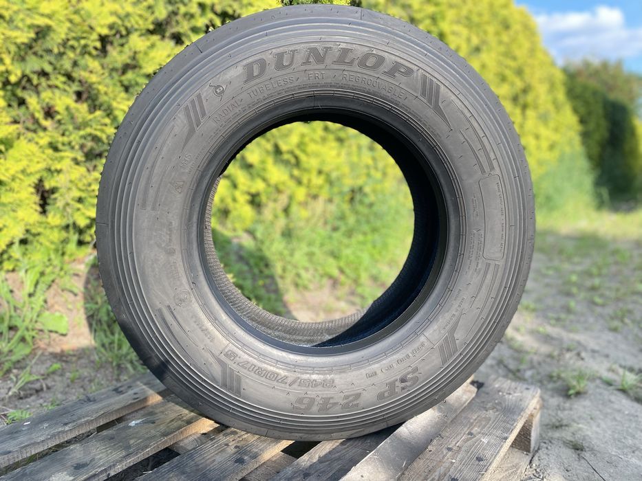 Opona 245/70R17.5 Dunlop SP 246 11 mm bieznika bez napraw