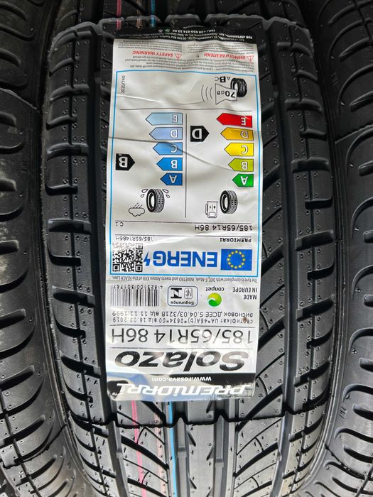 185/65r14 premiorri nowe opony letnie montaz w cenie