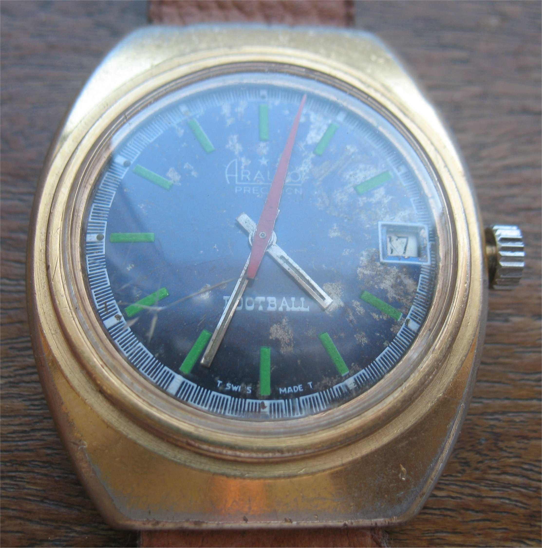 Relógio de Corda Vintage - Arauto - Precision - Football - Swiss Made