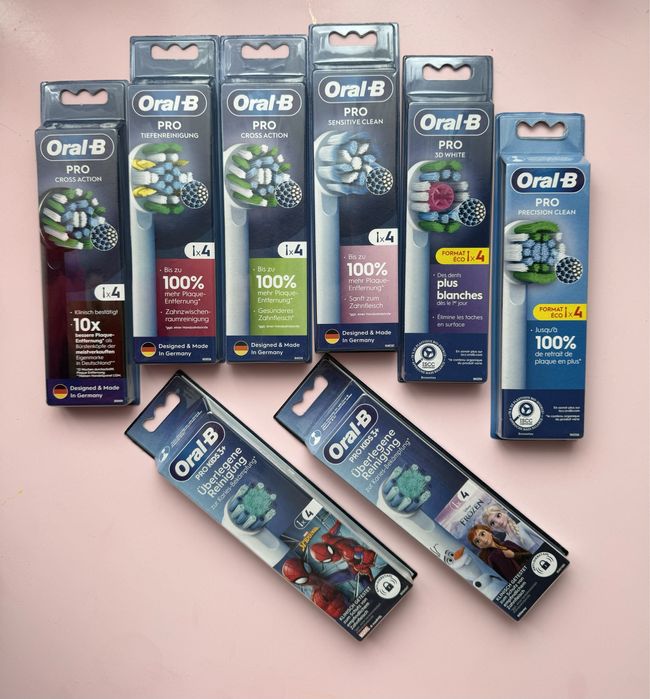 Оригінальні насадки дитячі та дорослі. 3Dwhite Oral-B Braun Німеччина