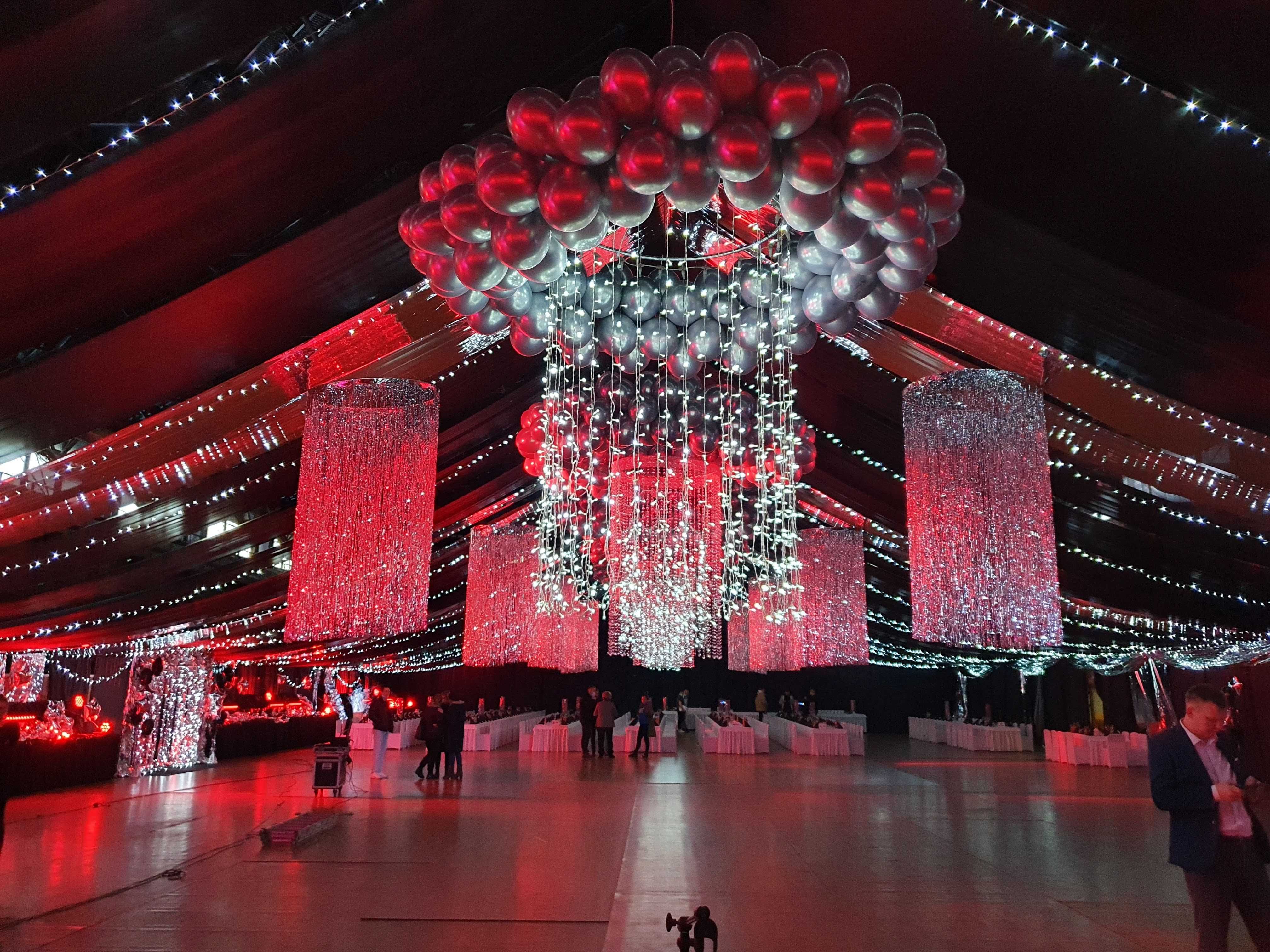 Dekoracja światłem sal wesele ślub event wynajem oświetlenia