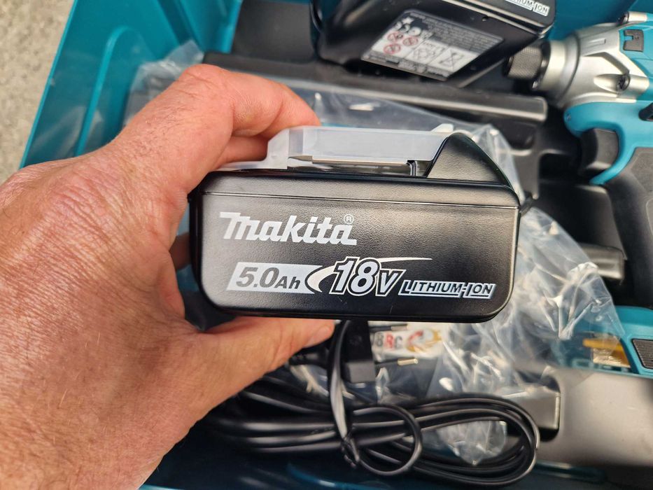 Makita Wiertarko-wkrętarka Akumulatorowa 5.0Ah 18V. Nowa