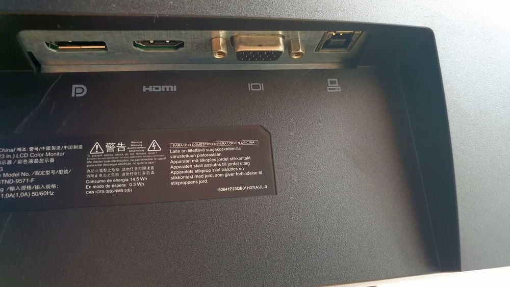 Monitor HP E233 HDMI DisplayPort Full HD 23" pivot