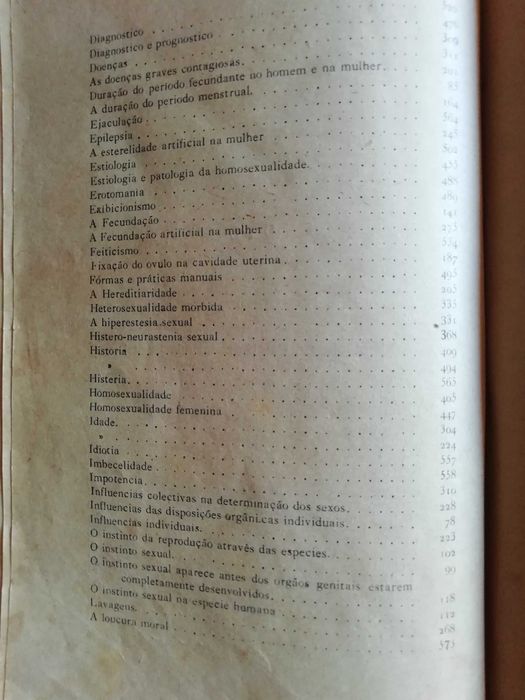 livro antigo A vida sexual (Dr Egas Moniz)