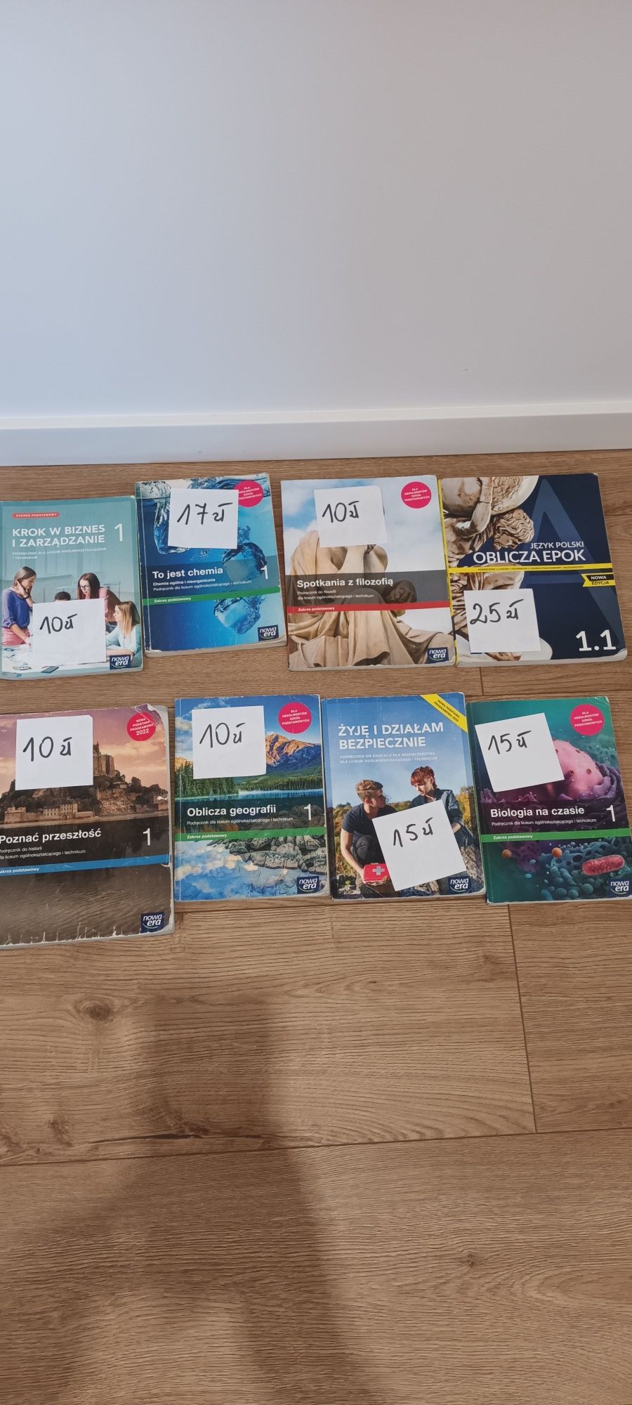 Podręczniki liceum 1, 2 klasa