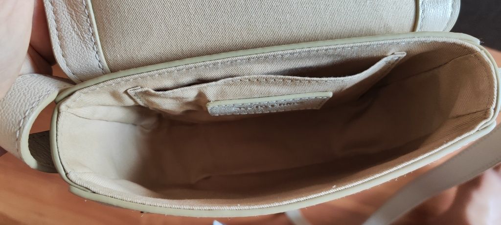 See by Chloé nowa oryginalna torebka Mara skóra naturalna beż krem