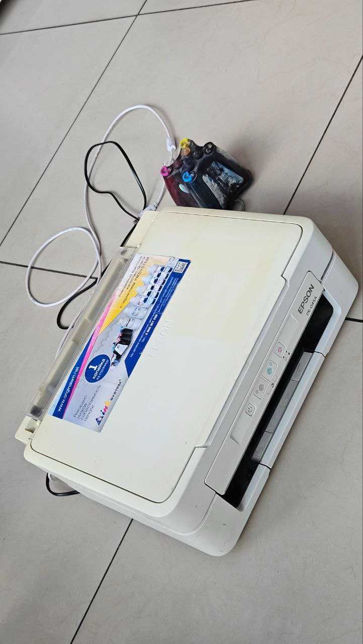 Принтер БФП МФУ Epson PX-045A робочий із системою безперервної подачі
