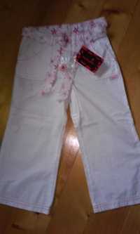 NOWE spodnie Mariquita białe rozmiar 98 z metką