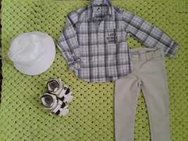 Фірмова рубашка Palomino, фірмові штани, Панама Zara, босоніжки