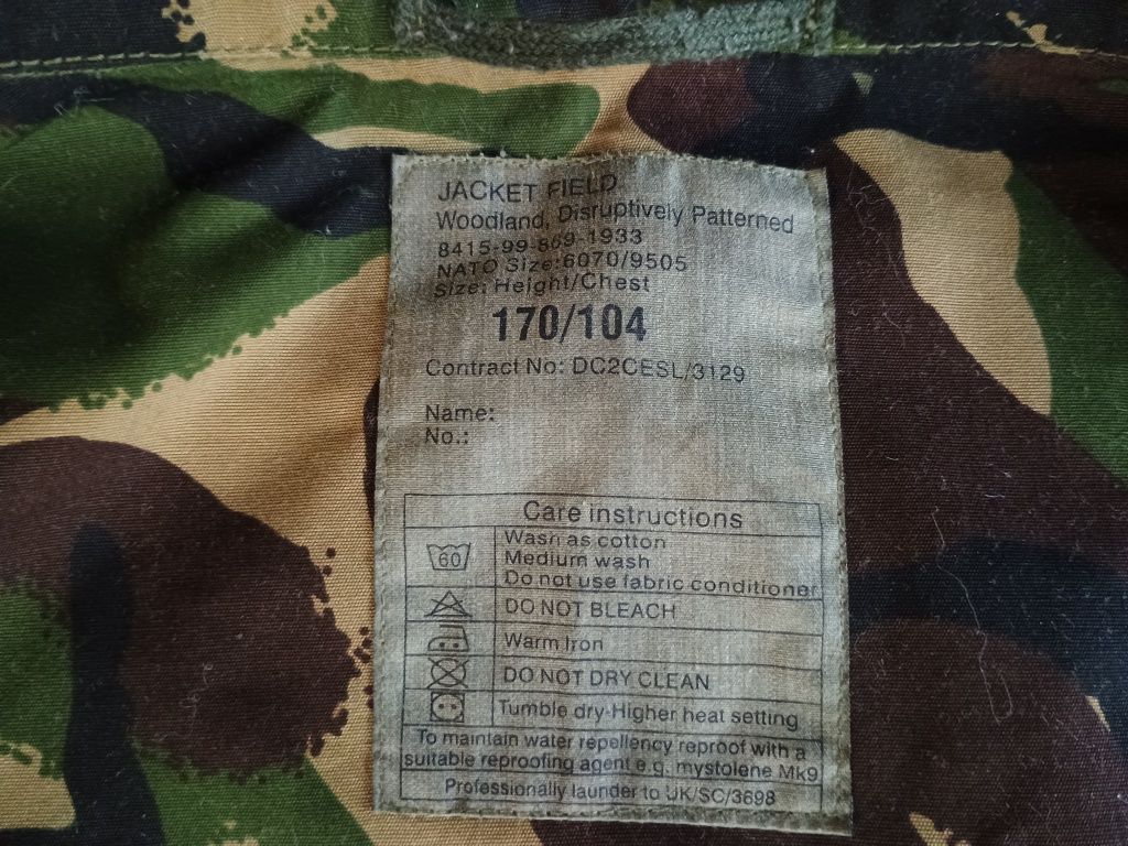 Kurtka wojskowa DPM 170/104