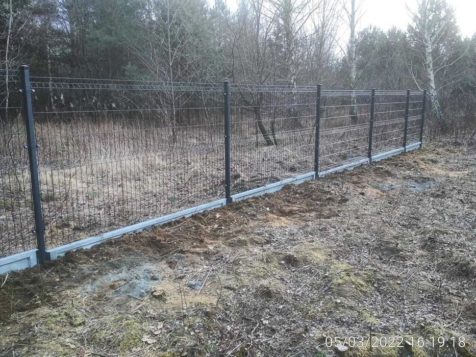 ogrodzenia ogrodzenie panelowe panele słupki brama furtka płot palety