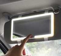 Зеркало с подсветкой на козырек автомобиля авто  автомобильное