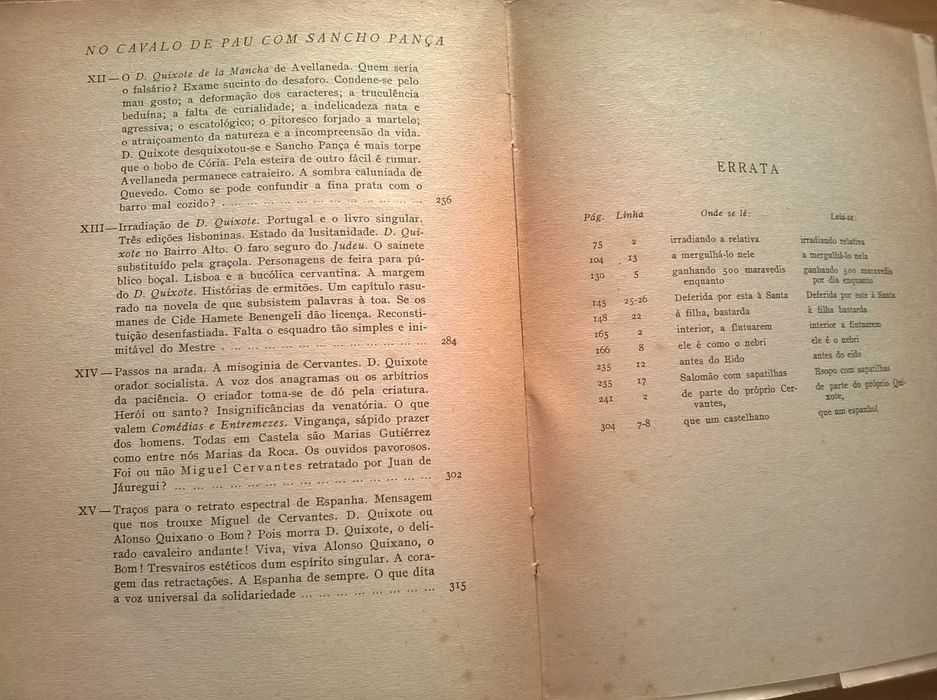 No Cavalo de Pau com Sancho Pança (1.ª edição) - Aquilino Ribeiro