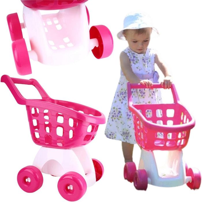 Wózek sklepowy różowy ,435x294 mm