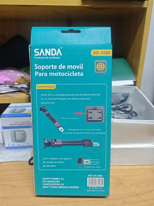 Suporte de telemóvel para mota