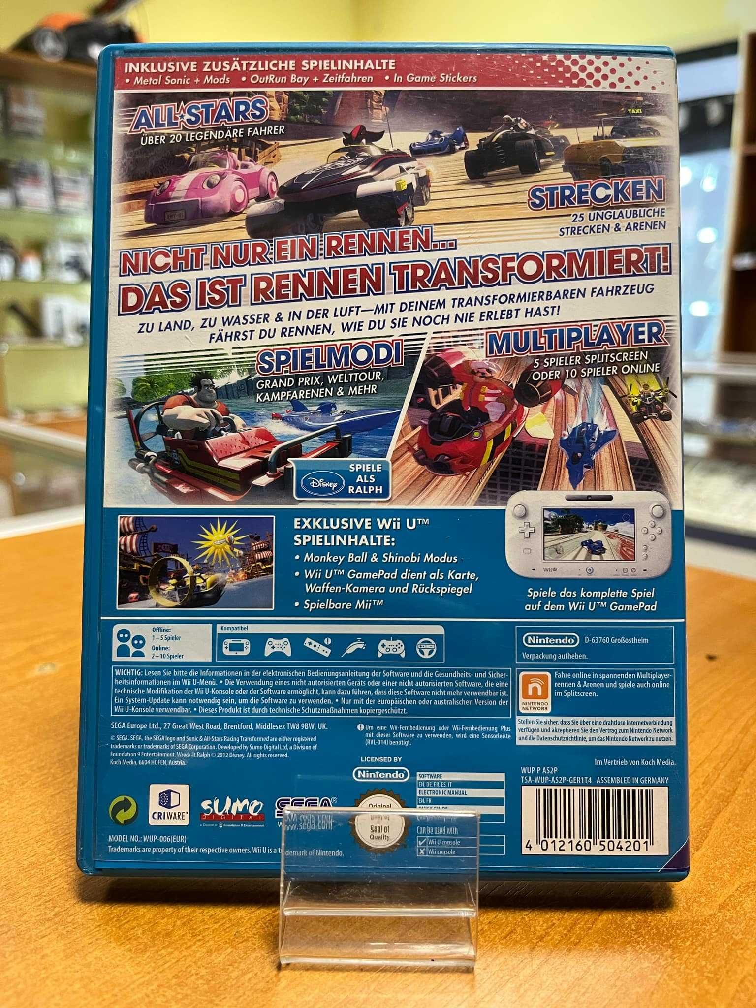 Sonic & All-Stars Racing Transformed Nintendo Wii U