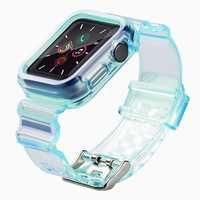 Pasek Silikonowy z Etui do Apple Watch 2/3 Niebieski