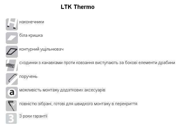 Продам сходи на горище Fakro LTK 60х120 (утеплена кришка)