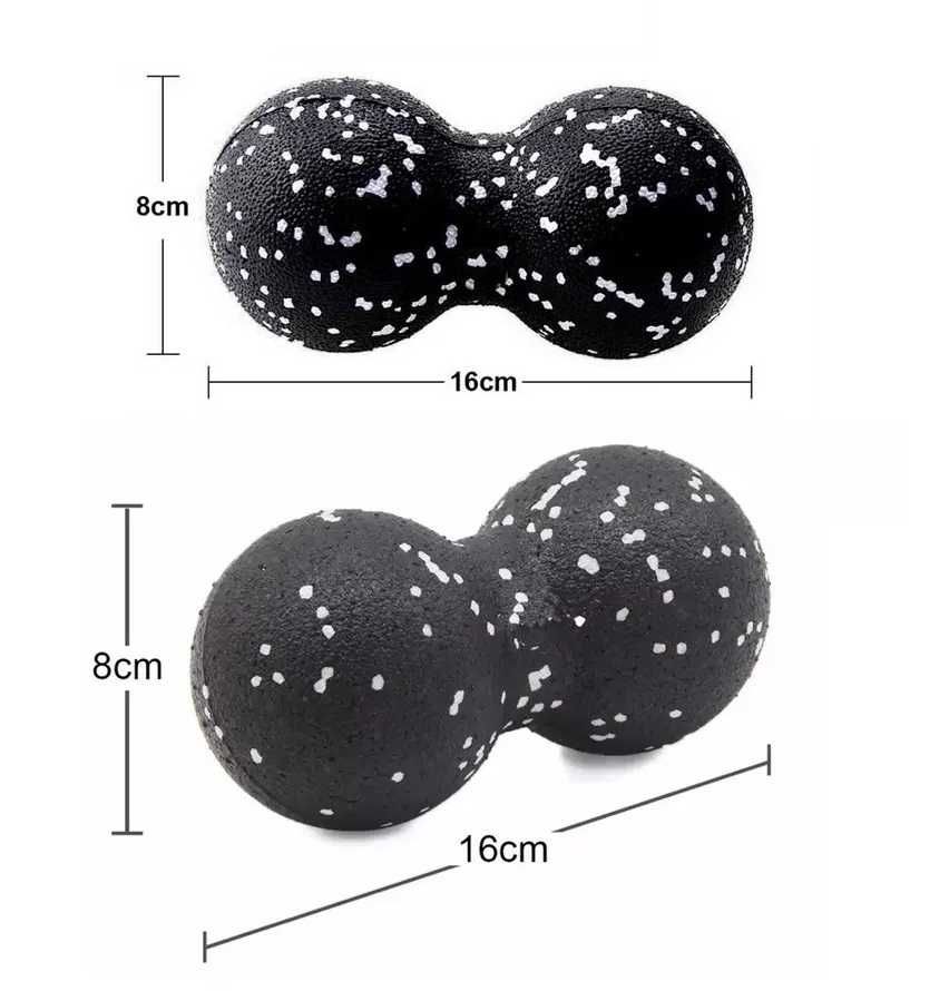 Масажний м'яч подвійний, валик для спини, масажер, EasyFit EPP ball